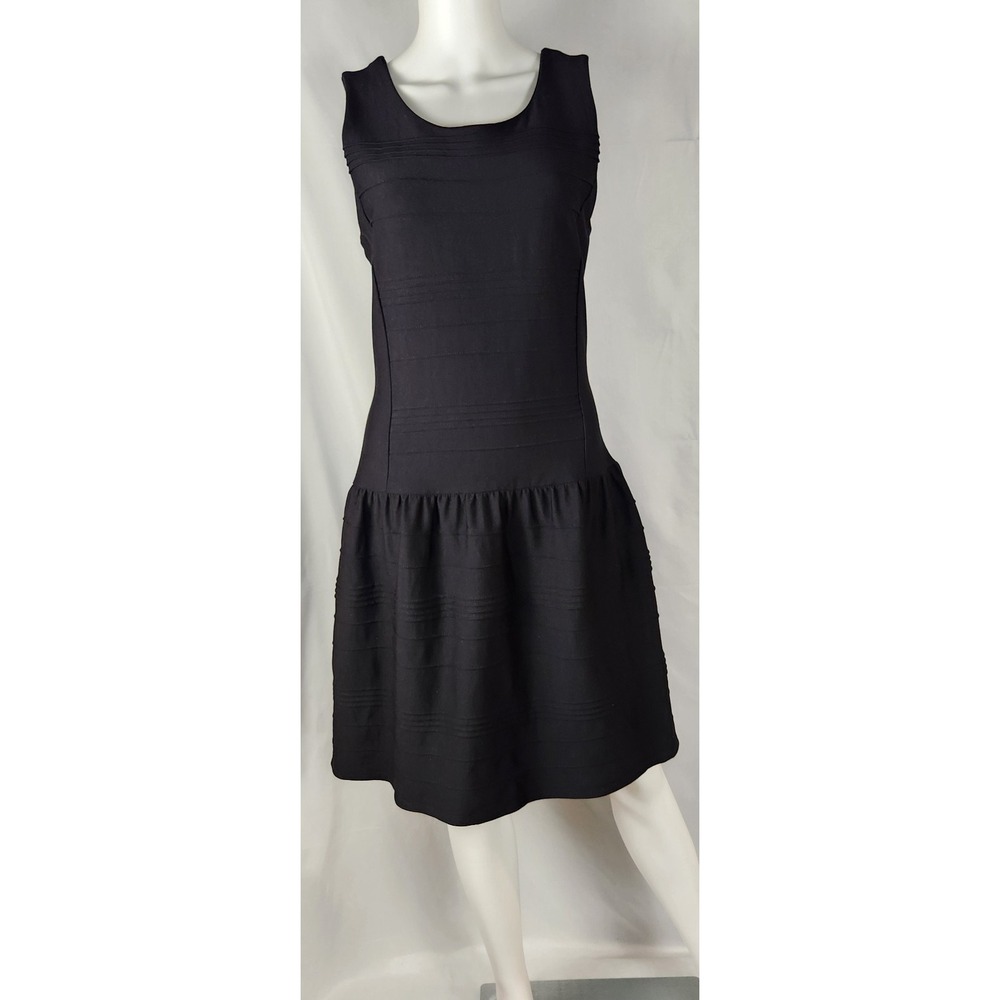 VTG Worthington Drop Waist Quiet-luxury/Old-Money/Minimalist Black Dress L